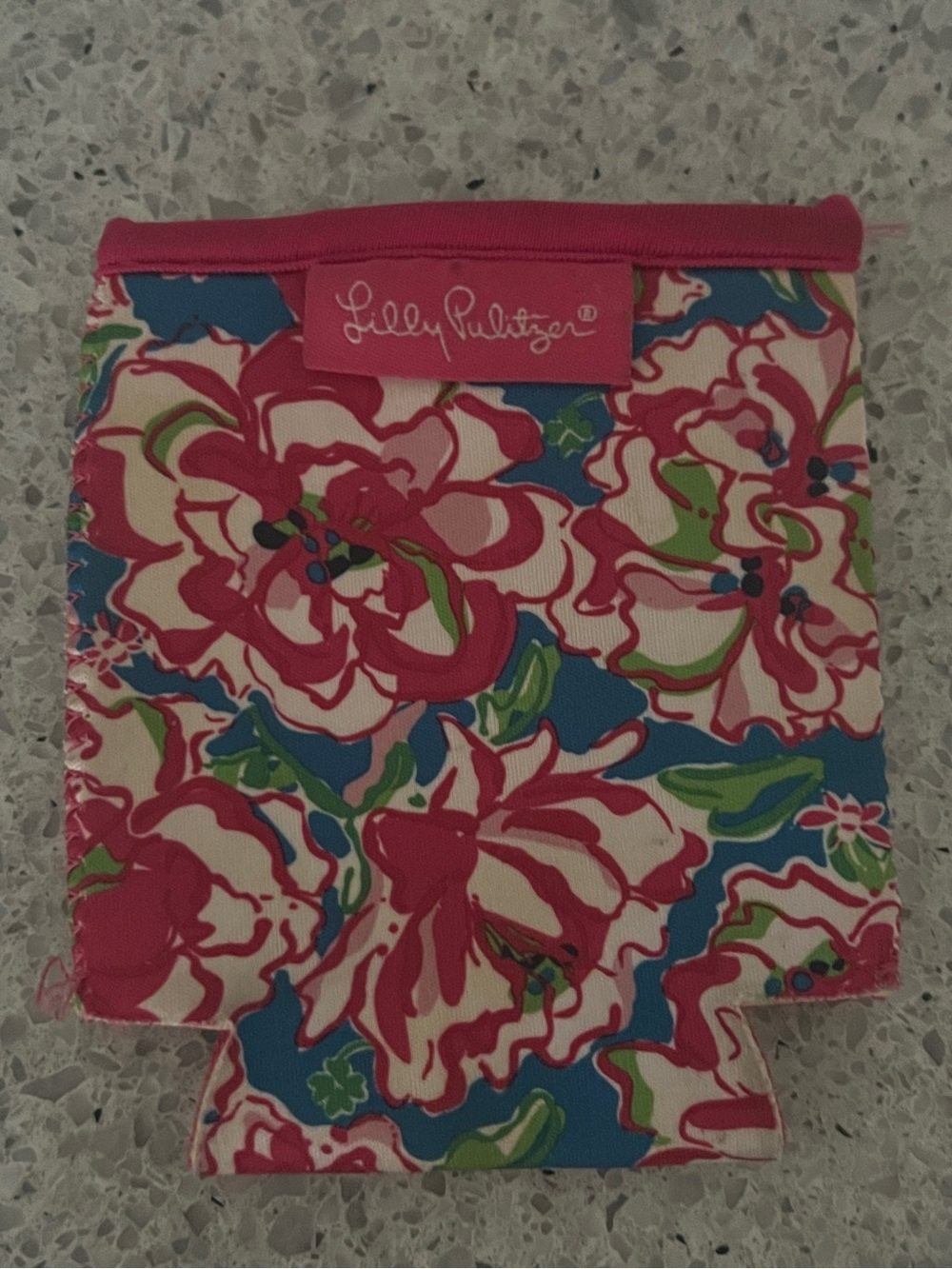 Lilly Pulitzer Floral Koozie